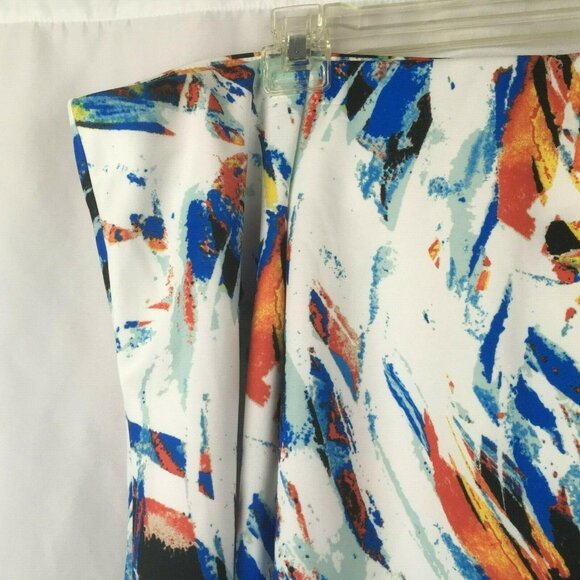 NEW Chelsea & Theodore Watercolor Brushstroke 8 Panel Skirt Plus Size 3X - Picture 5 of 8